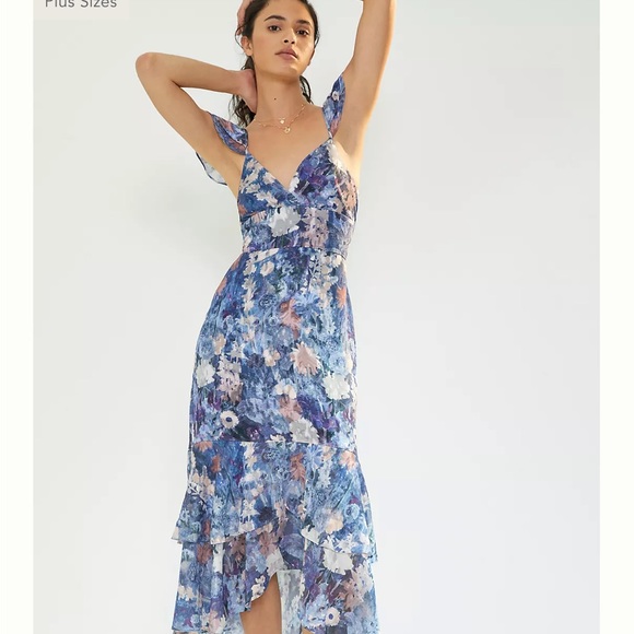 Anthropologie | Dresses | Anthropologie Floral Midi Dress Nwt | Poshmark